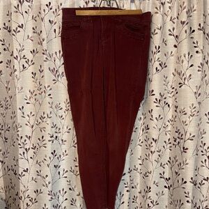 Women's Stretch Burgundy Jeans